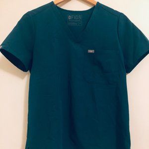 Women's FIGS Scrubs Set - Hunter Green